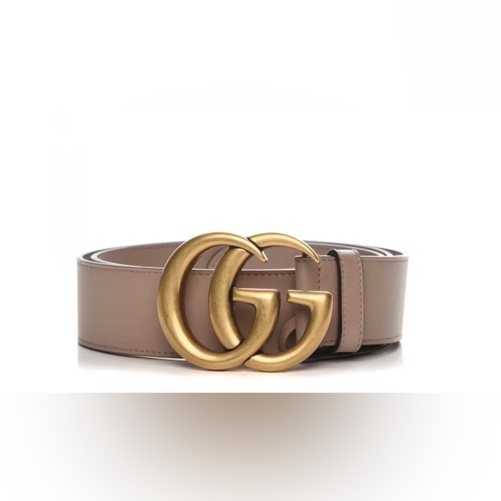 *TODAY ONLY* Gucci GG Marmont Wide Belt in Dusty Pink